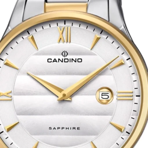 Candino Herren Armbanduhr Classic C4639/1 Edelstahl Quarz silber gold UC4639/1