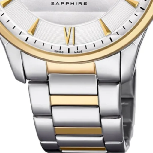 Candino Herren Armbanduhr Classic C4639/1 Edelstahl Quarz silber gold UC4639/1
