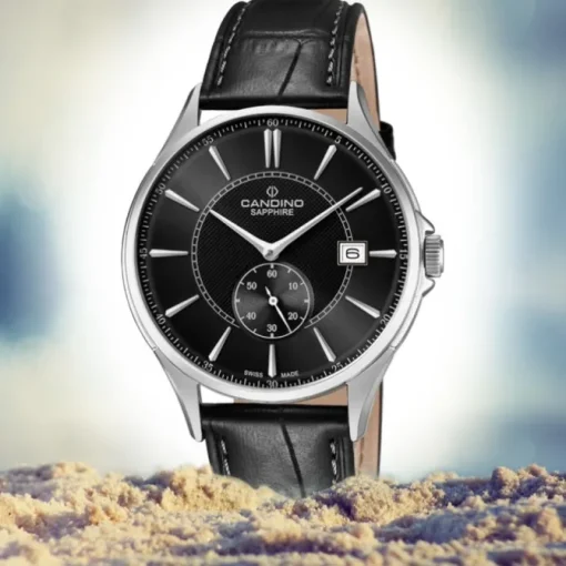 Candino Herren Armbanduhr Classic Timeless C4634/4 Quarz Leder schwarz UC4634/4