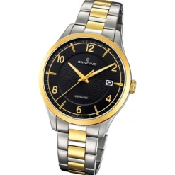 Candino Herren-Armbanduhr Edelstahl silber gold C4631/2 Quarz Klassisch UC4631/2