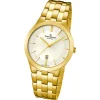 Candino Herren-Armbanduhr Timeless analog Quarz Edelstahl Gelbgold PVD UC4541/1