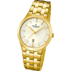 Candino Herren-Armbanduhr Timeless analog Quarz Edelstahl Gelbgold PVD UC4541/1
