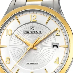 Candino Herren-Armbanduhr Edelstahl silber gold C4631/1 Quarz Klassisch UC4631/1