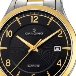 Candino Herren-Armbanduhr Edelstahl silber gold C4631/2 Quarz Klassisch UC4631/2