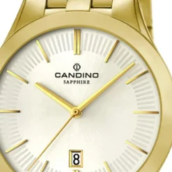 Candino Herren-Armbanduhr Timeless analog Quarz Edelstahl Gelbgold PVD UC4541/1