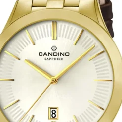 Candino Herren-Armbanduhr Timeless analog Quarz Leder UC4542/1