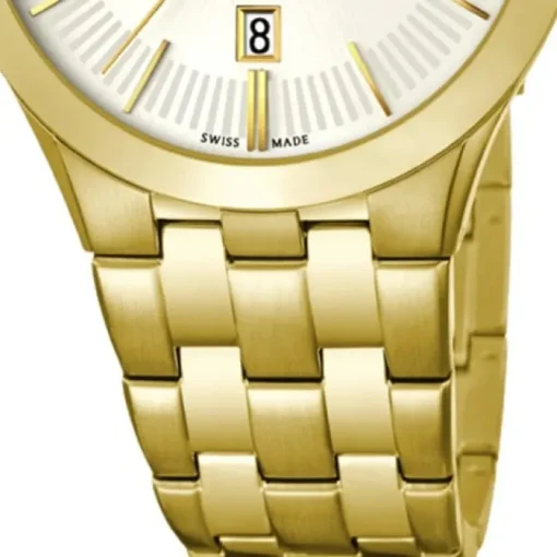 Candino Herren-Armbanduhr Timeless analog Quarz Edelstahl Gelbgold PVD UC4541/1