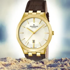 Candino Herren-Armbanduhr Timeless analog Quarz Leder UC4542/1