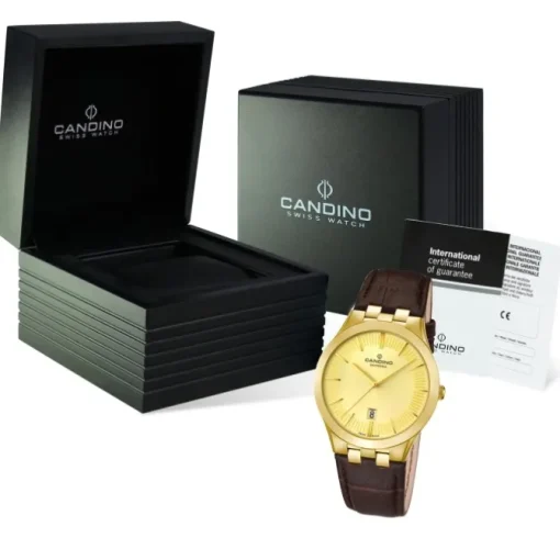Candino Herren-Armbanduhr Timeless analog Quarz Leder UC4542/2