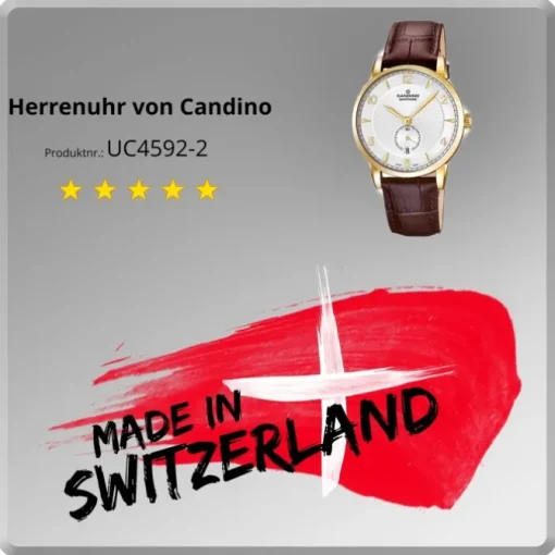 CANDINO Herren-Uhr - Classic Timeless - Analog - Quarz - Leder - UC4592/2