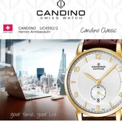 CANDINO Herren-Uhr - Classic Timeless - Analog - Quarz - Leder - UC4592/2