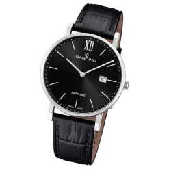 Candino Herrenuhr Classic C4724/3 Armbanduhr Edelstahl schwarz UC4724/3
