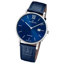 Candino Herrenuhr Classic C4724/2 Armbanduhr Edelstahl blau UC4724/2