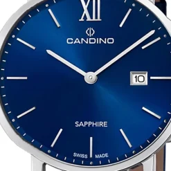 Candino Herrenuhr Classic C4724/2 Armbanduhr Edelstahl blau UC4724/2