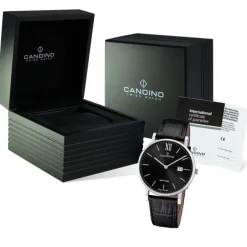 Candino Herrenuhr Classic C4724/3 Armbanduhr Edelstahl schwarz UC4724/3
