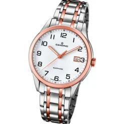 Candino Herren-Uhr Edelstahl silber roségold C4616/1 Quarz Klassisch UC4616/1