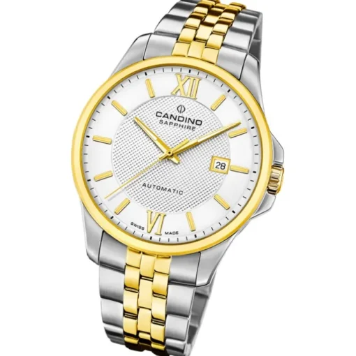 Candino Herrenuhr Edelstahl silber gold Candino Automatik Armbanduhr UC4769/1