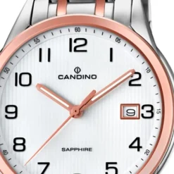 Candino Herren-Uhr Edelstahl silber roségold C4616/1 Quarz Klassisch UC4616/1