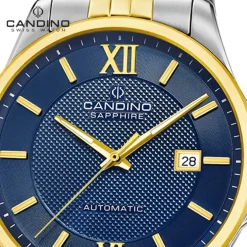 Candino Herrenuhr Edelstahl silber gold Candino Automatik Armbanduhr UC4769/2
