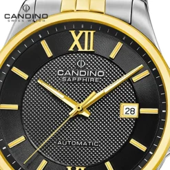 Candino Herrenuhr Edelstahl silber gold Candino Automatik Armbanduhr UC4769/4