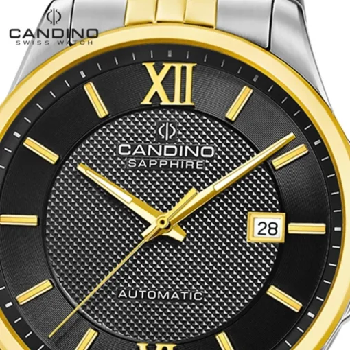 Candino Herrenuhr Edelstahl silber gold Candino Automatik Armbanduhr UC4769/4