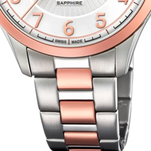 Candino Herren-Uhr Edelstahl silber roségold C4609/1 Quarz Klassisch UC4609/1