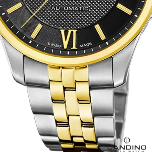 Candino Herrenuhr Edelstahl silber gold Candino Automatik Armbanduhr UC4769/4
