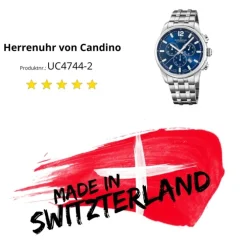 Candino Herrenuhr Edelstahl silber Candino Sport Armbanduhr UC4744/2
