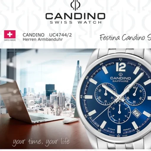 Candino Herrenuhr Edelstahl silber Candino Sport Armbanduhr UC4744/2