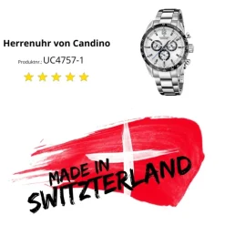 Candino Herrenuhr Edelstahl silber Candino Sport Armbanduhr UC4757/1