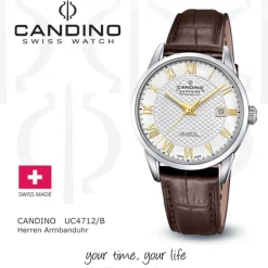 Candino Herrenuhr Edelstahl braun Candino Classic Armbanduhr UC4712/B