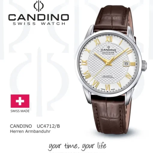 Candino Herrenuhr Edelstahl braun Candino Classic Armbanduhr UC4712/B