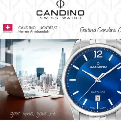 Candino Herrenuhr Edelstahl silber Candino Classic Armbanduhr UC4762/2