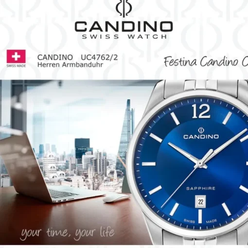 Candino Herrenuhr Edelstahl silber Candino Classic Armbanduhr UC4762/2