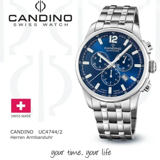 Candino Herrenuhr Edelstahl silber Candino Sport Armbanduhr UC4744/2