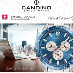 Candino Herrenuhr Edelstahl silber Candino Sport Armbanduhr UC4757/2