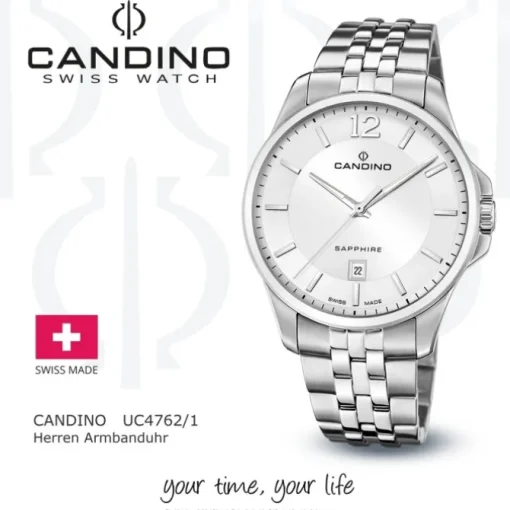 Candino Herrenuhr Edelstahl silber Candino Classic Armbanduhr UC4762/1