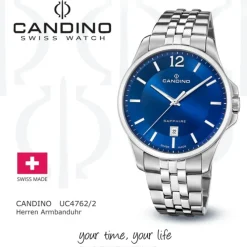 Candino Herrenuhr Edelstahl silber Candino Classic Armbanduhr UC4762/2