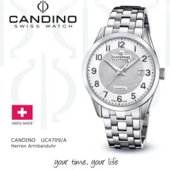 Candino Herrenuhr Edelstahl silber Candino Classic Armbanduhr UC4709/A