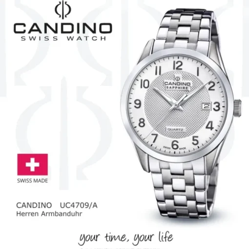 Candino Herrenuhr Edelstahl silber Candino Classic Armbanduhr UC4709/A