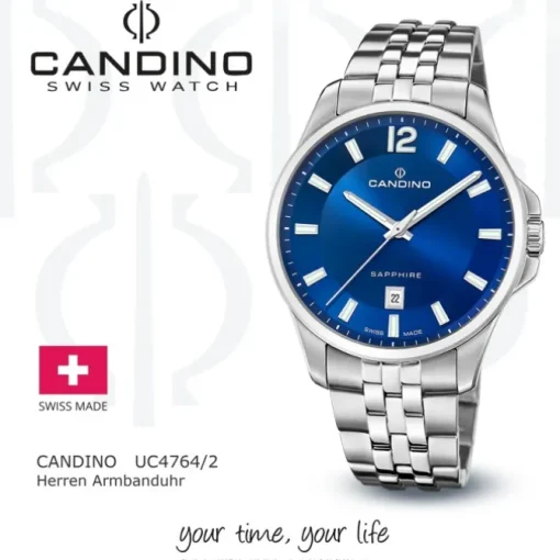 Candino Herrenuhr Edelstahl silber Candino Classic Armbanduhr UC4764/2