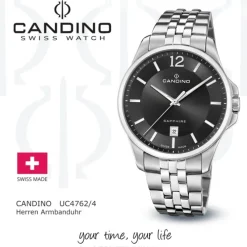 Candino Herrenuhr Edelstahl silber Candino Classic Armbanduhr UC4762/4