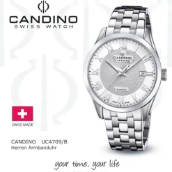 Candino Herrenuhr Edelstahl silber Candino Classic Armbanduhr UC4709/B