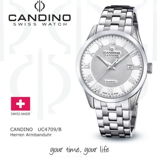 Candino Herrenuhr Edelstahl silber Candino Classic Armbanduhr UC4709/B