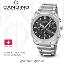 Candino Herrenuhr Edelstahl silber Candino Sport Armbanduhr UC4746/4