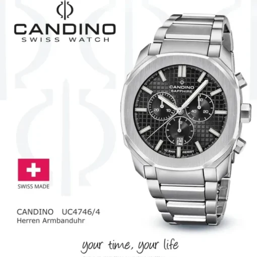 Candino Herrenuhr Edelstahl silber Candino Sport Armbanduhr UC4746/4