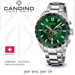 Candino Herrenuhr Edelstahl silber Candino Sport Armbanduhr UC4757/3