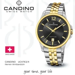 Candino Herrenuhr Edelstahl silber gold Candino Classic Armbanduhr UC4763/4