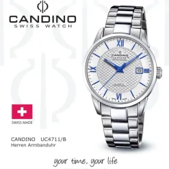 Candino Herrenuhr Edelstahl silber Candino Classic Armbanduhr UC4711/B