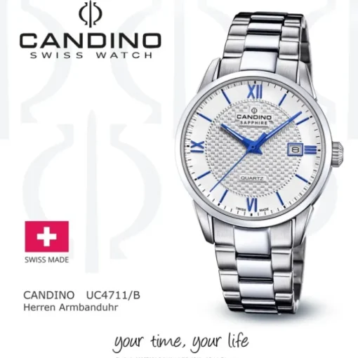 Candino Herrenuhr Edelstahl silber Candino Classic Armbanduhr UC4711/B